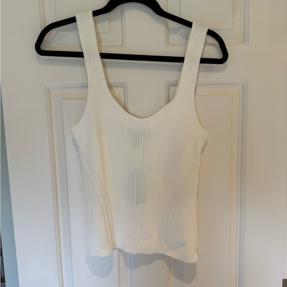 NWT White House Black Market Ribbed Knit Sweater Tank | Sz M - Picture 4 of 10